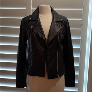 Soia & Kyo lamb skin leather jacket sz M